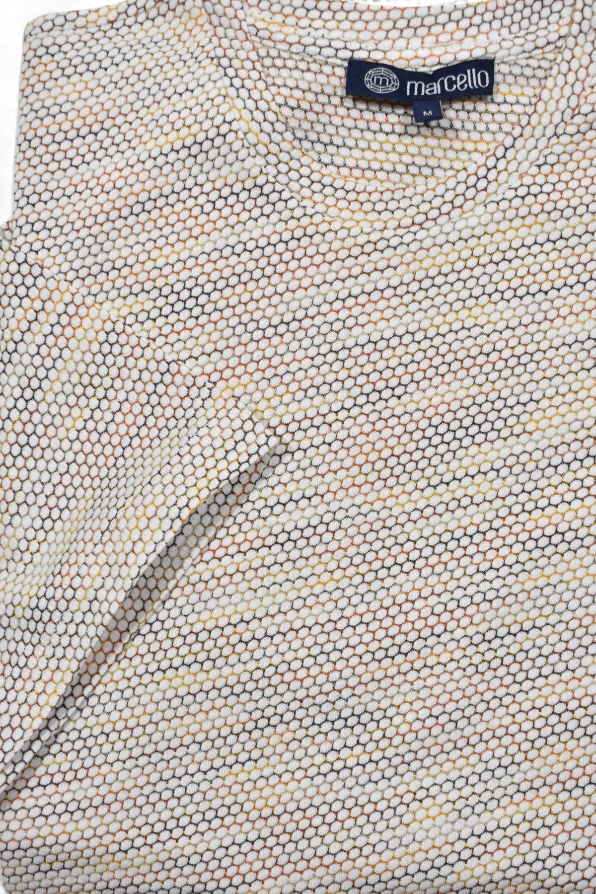 Indulge in the perfect blend of comfort and style with our MarcelloHoneycomb Multi Knit tee.