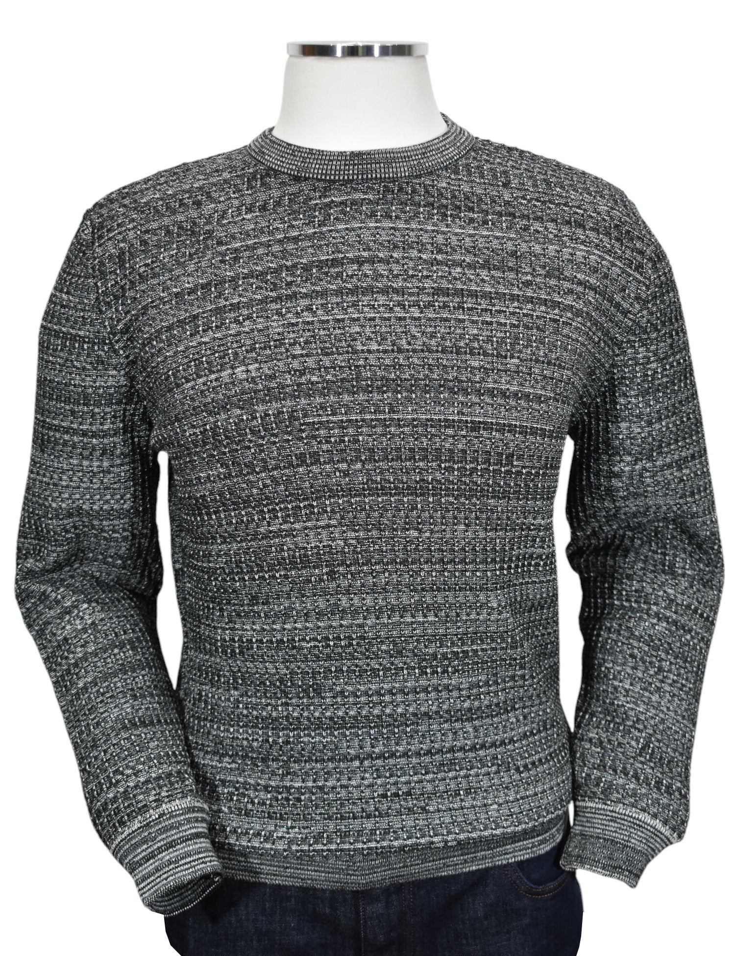 Experience timeless sophistication with our Marcello Charcoal Torin pullover sweater.