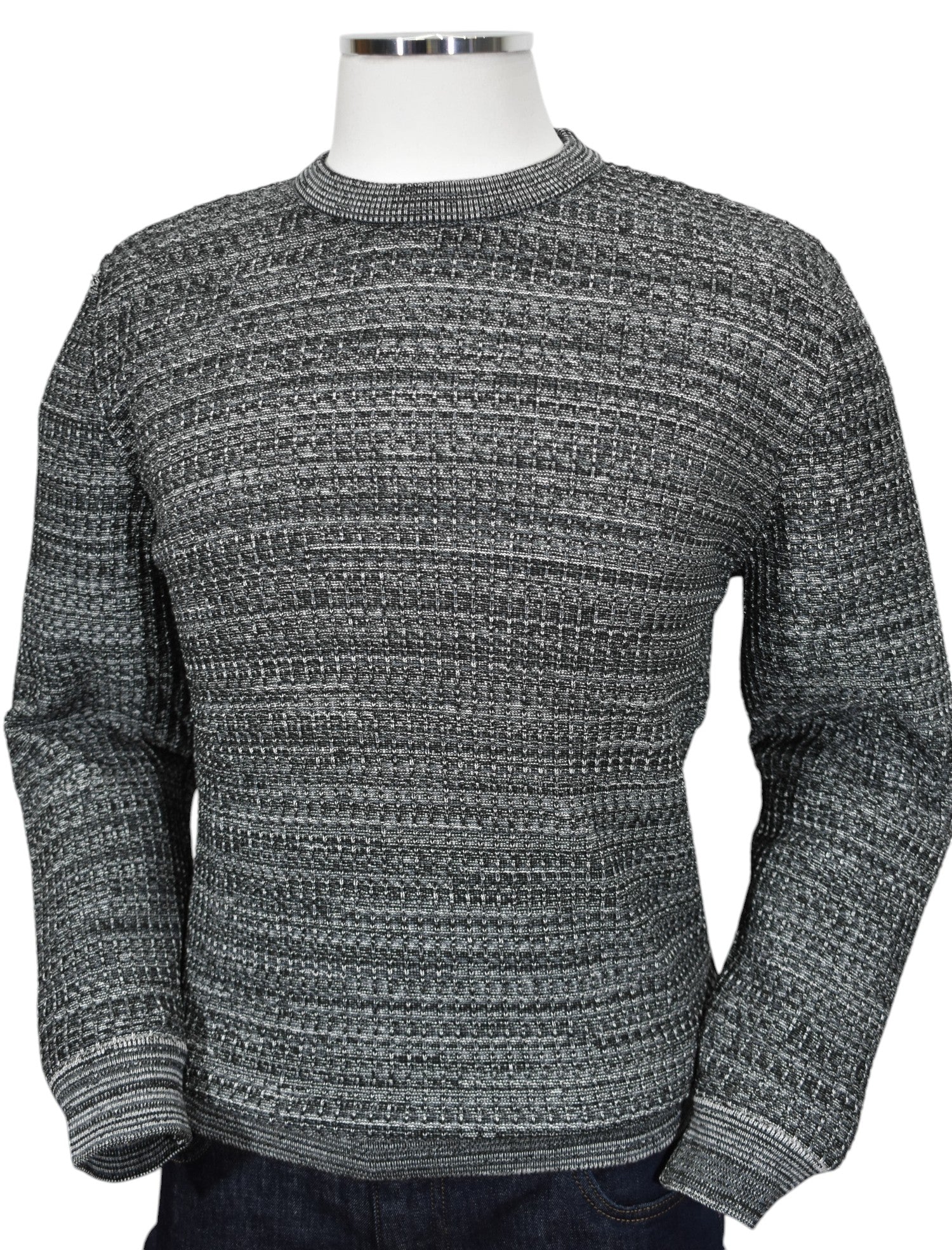 Experience timeless sophistication with our Marcello Charcoal Torin pullover sweater.