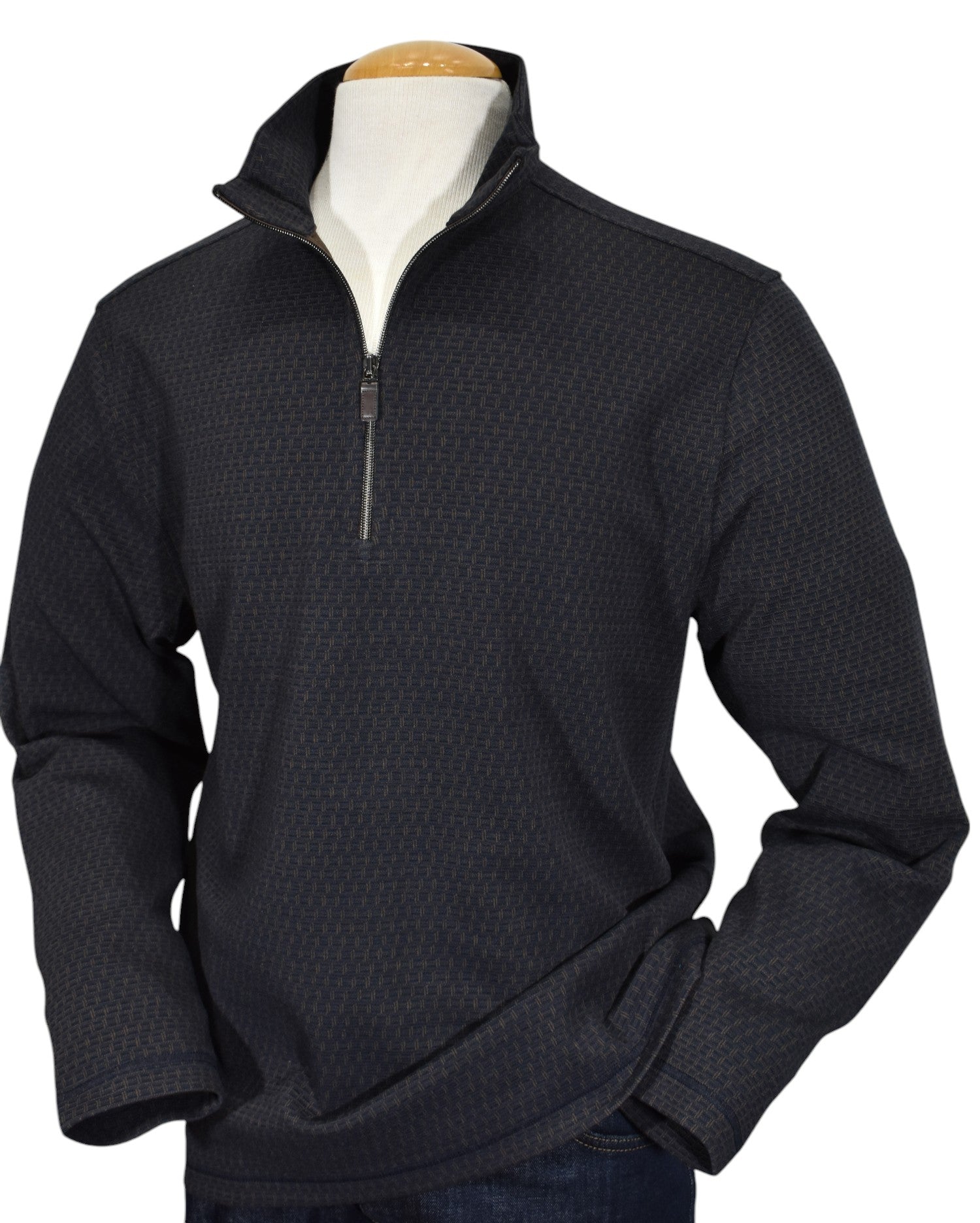 Experience comfort and style with our Marcello Buckhead Quarter Zip.