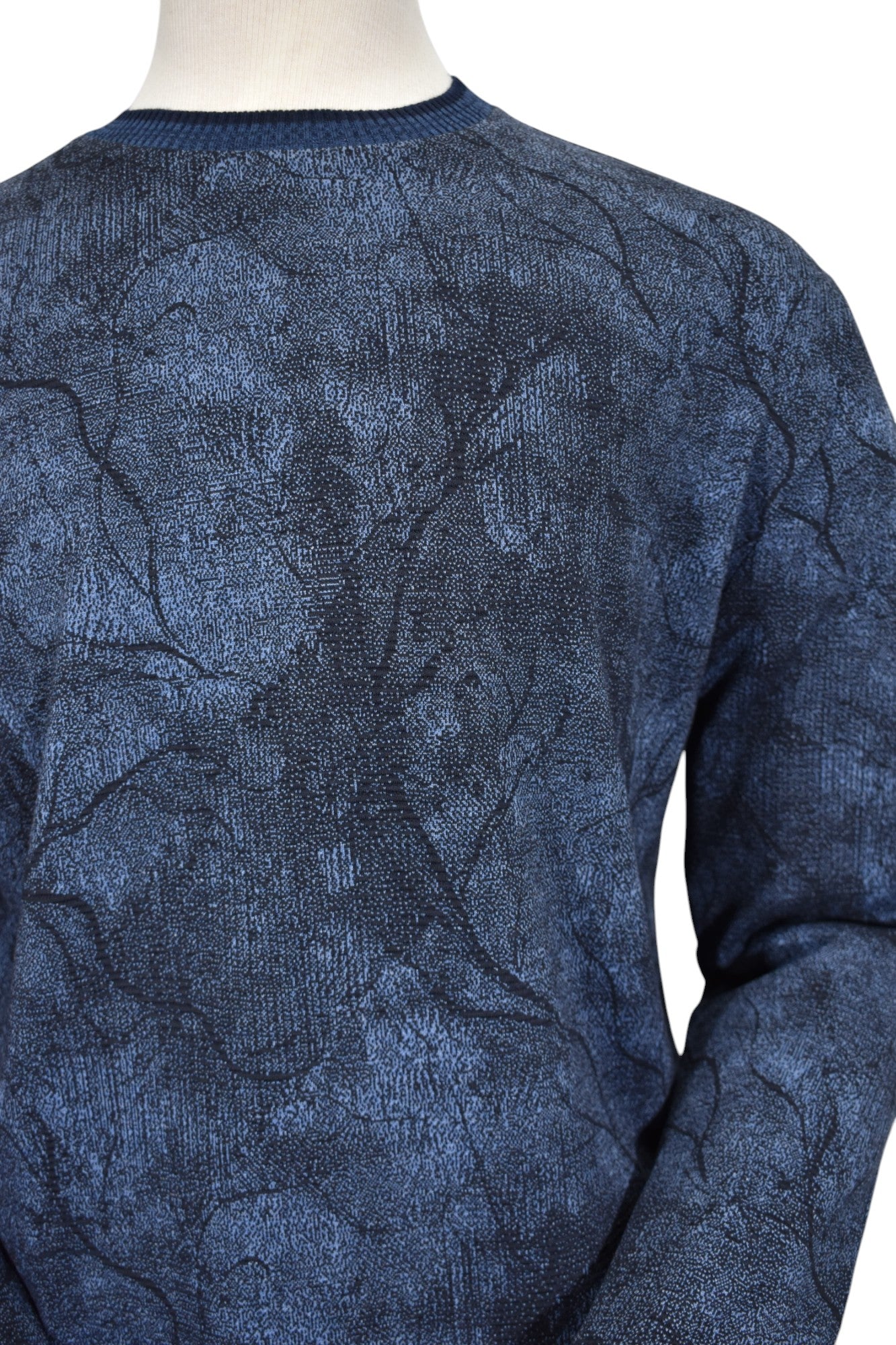 Feel the warmth of style with our Marcello Nebula Indigo Pullover.