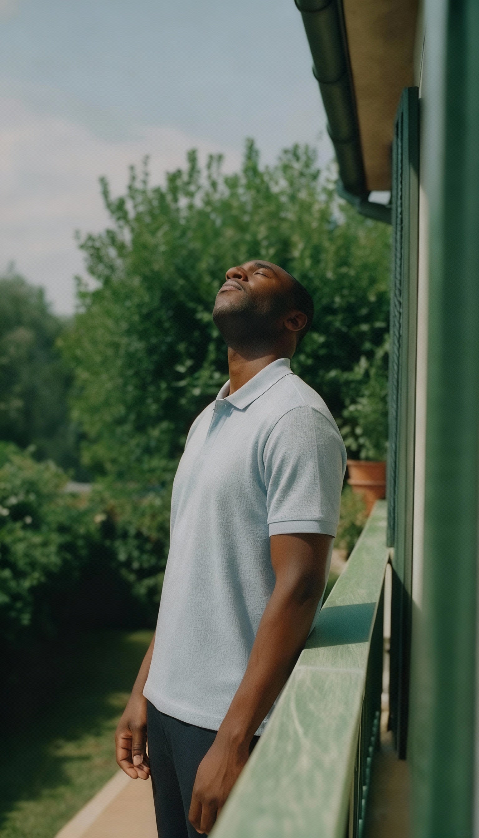 Marcello sky blue short sleeve knit.