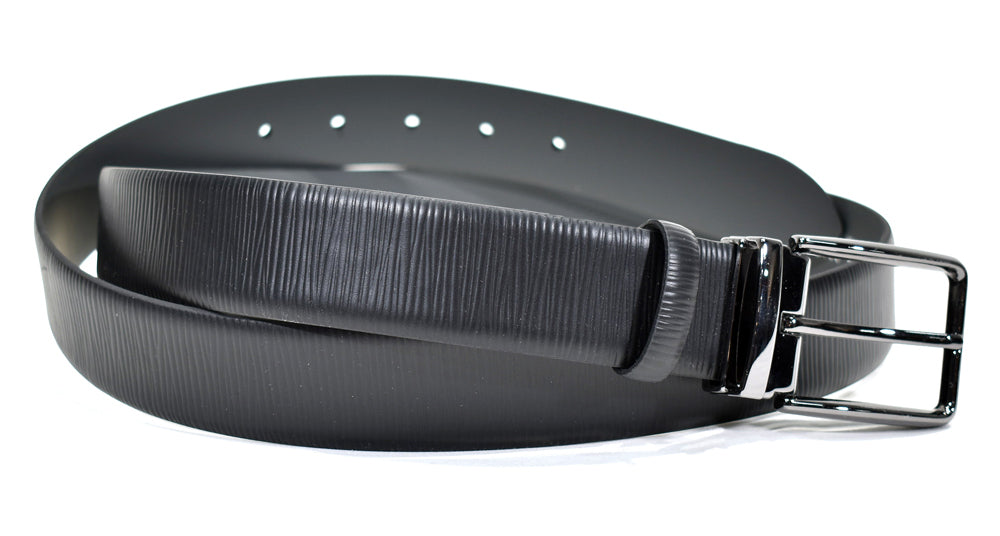 Marcello Mens leather belt black.