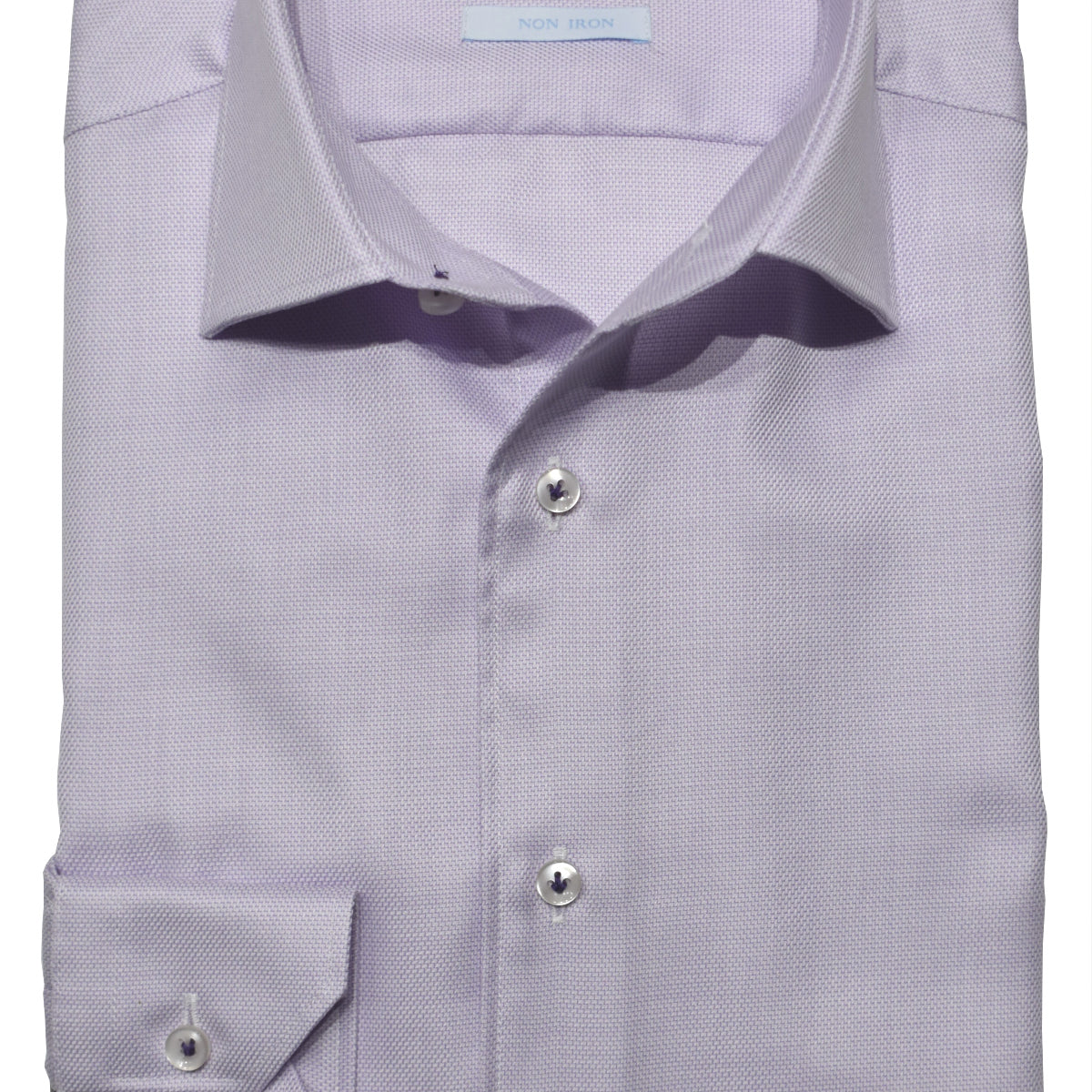 mens lilac dress shirt Men's Basic Solid Color Button Up (Lilac) / 5X-Large/21-21.5 Neck/36-37 Sleeve All-over Stretch L/S Plaid Button-down