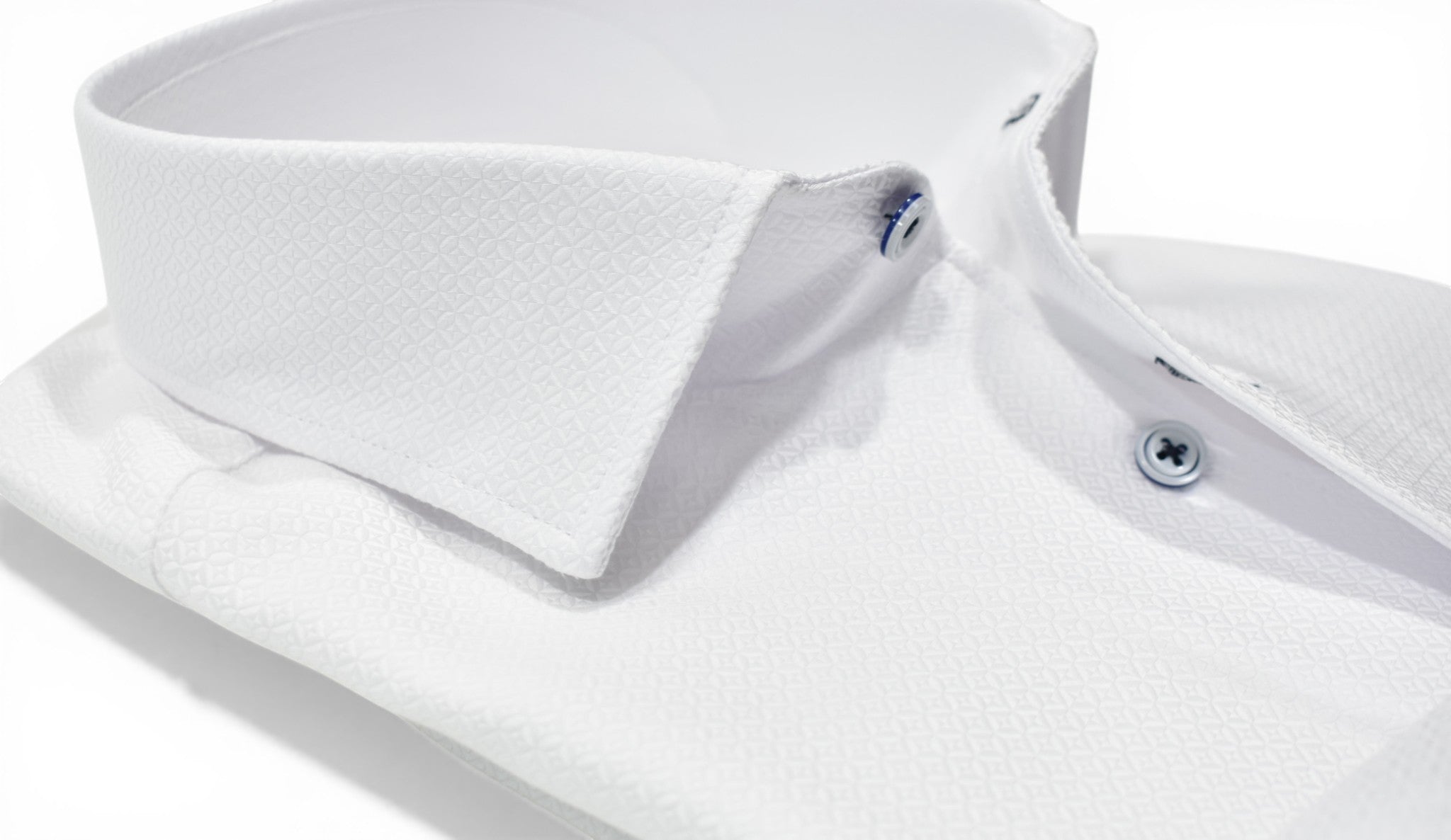 Marcello white tonal diamond shirt.