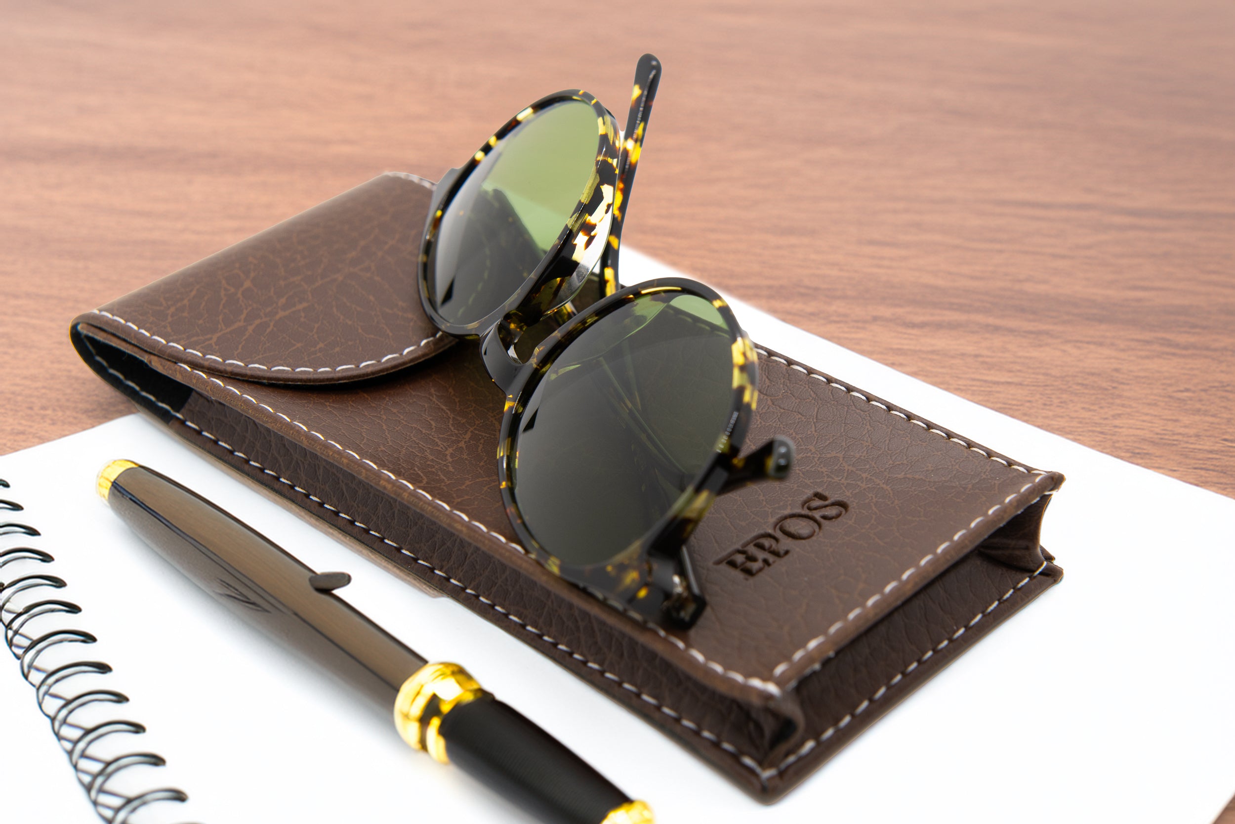 Designed with clean aesthetics and vintage tortoise shell charm, Italian sunglasses offered by Marcello.