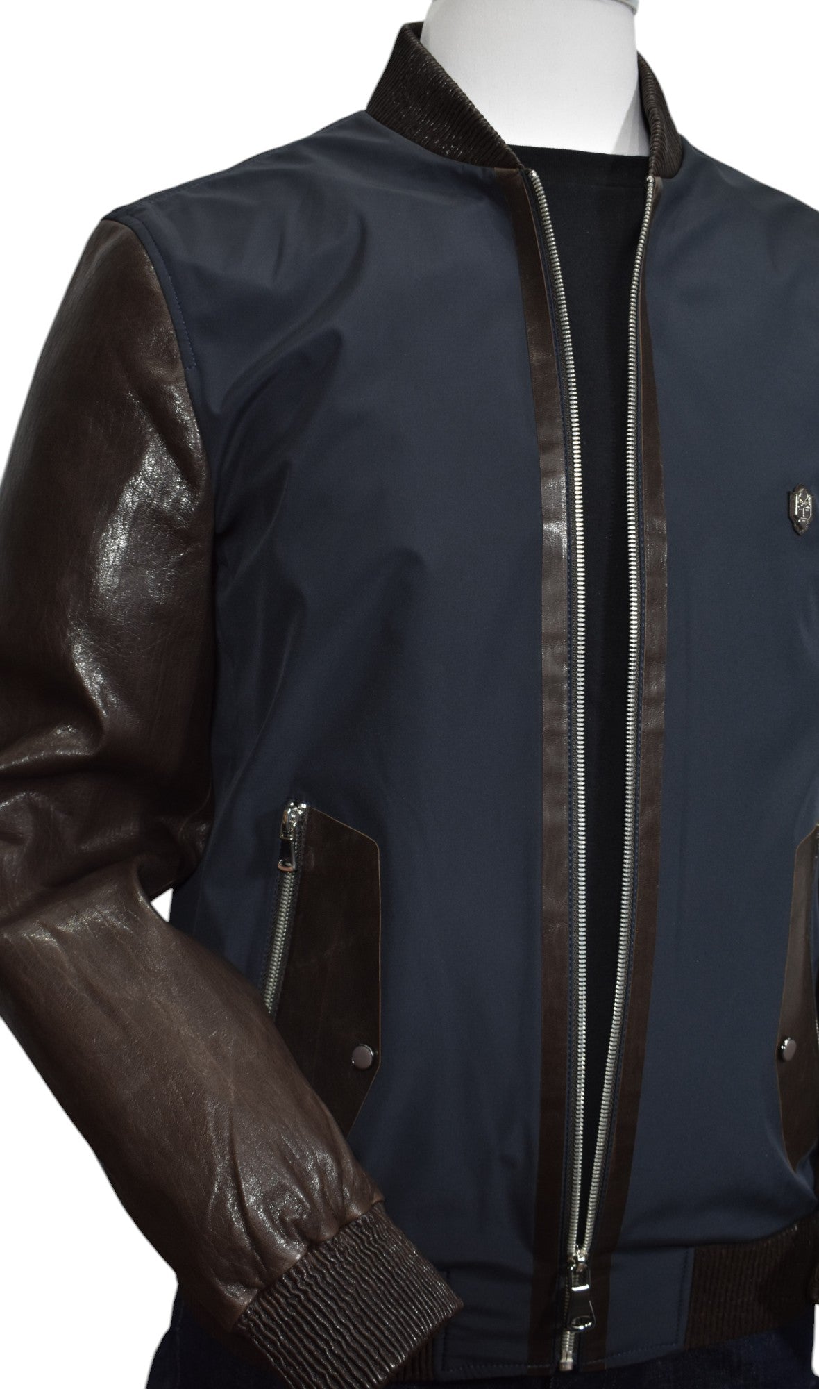 Unleash your inner style with our Marcello Microfiber Leather Jacket!
