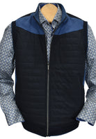 Look and feel your best with the Navigare Sport Vest. Combining fabric and microfiber with unique stitch detailing, this full zip vest has a modern look perfect for any activity. Providing a modern fit for a slim to medium build, this stylish vest offers comfort and protection while you conquer the day!