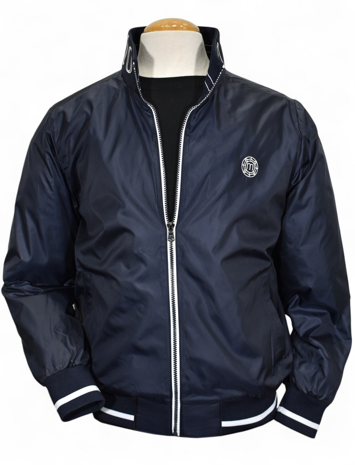 Marcello navy windbreaker.