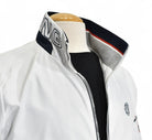 Marcello white nautical windbreaker.