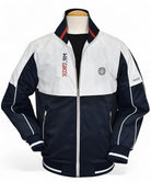 Marcello nautical engineered microfiber bomber.