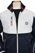 Marcello nautical engineered microfiber bomber.