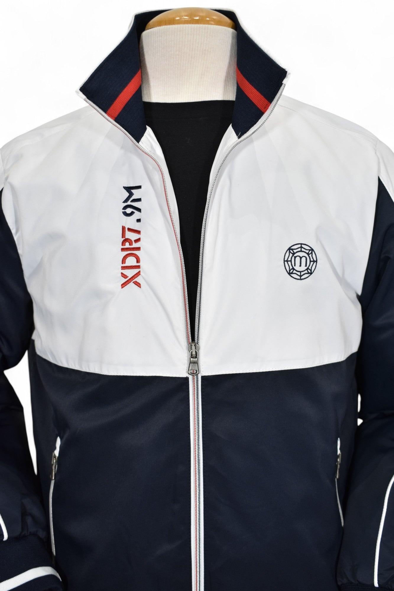 Marcello nautical engineered microfiber bomber.