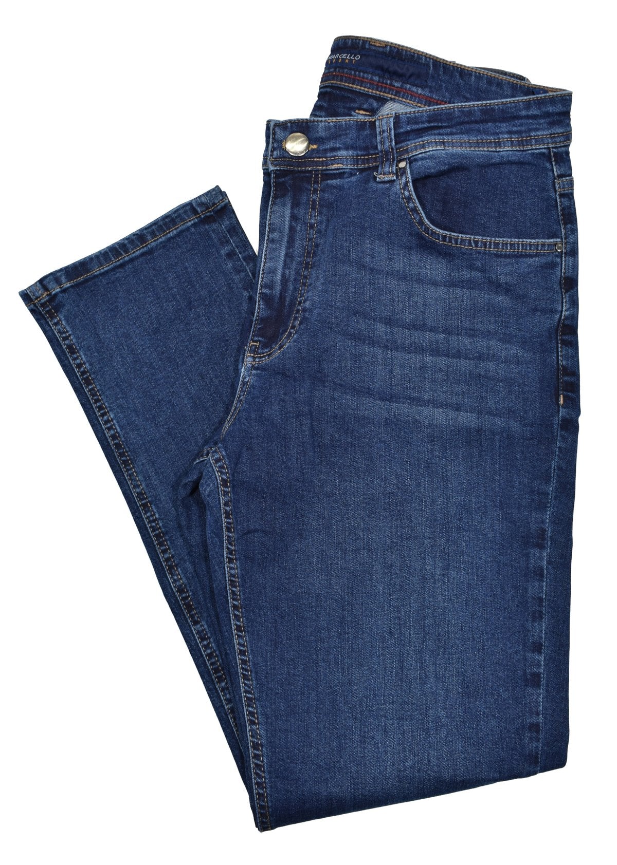Upgrade your wardrobe with our new LP20 Denim jeans from Marcello. These lightweight washed denim jeans provide optimal comfort and support in all the right places for a perfect fit. With a slimmed leg and stretch for natural movement, you'll always look and feel your best. Marcello Sport Mens Denim Jeans