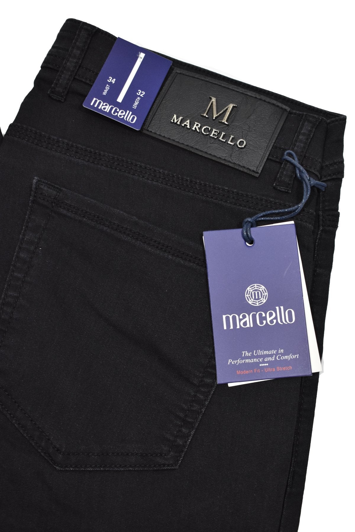 Say goodbye to stiff denim and hello to our LP27 Stretch Lightweight Denim. These jeans feature an ultra-light cotton-elastin fabric that moves with your body for exceptional comfort. The slimmer fit offers a contemporary leg and a relaxed look you'll love! Amazingly comfortable and stylish - what more could you want? A Marcello Exclusive.
