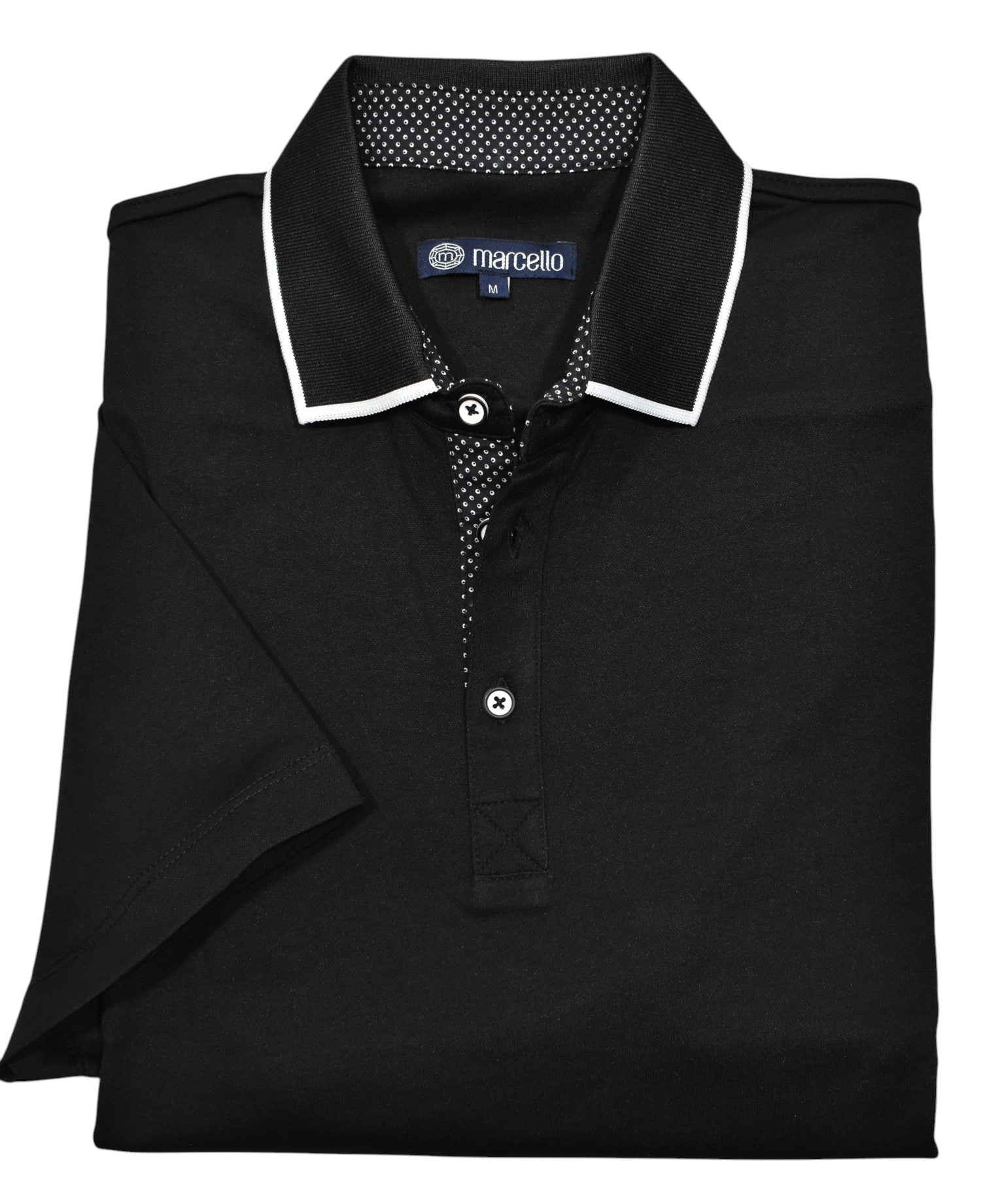 The soft cotton with a touch of lycra in a classic, yet rich polo model is sure to be an easy addition to any wardrobe. Marcello Polo Shirt.