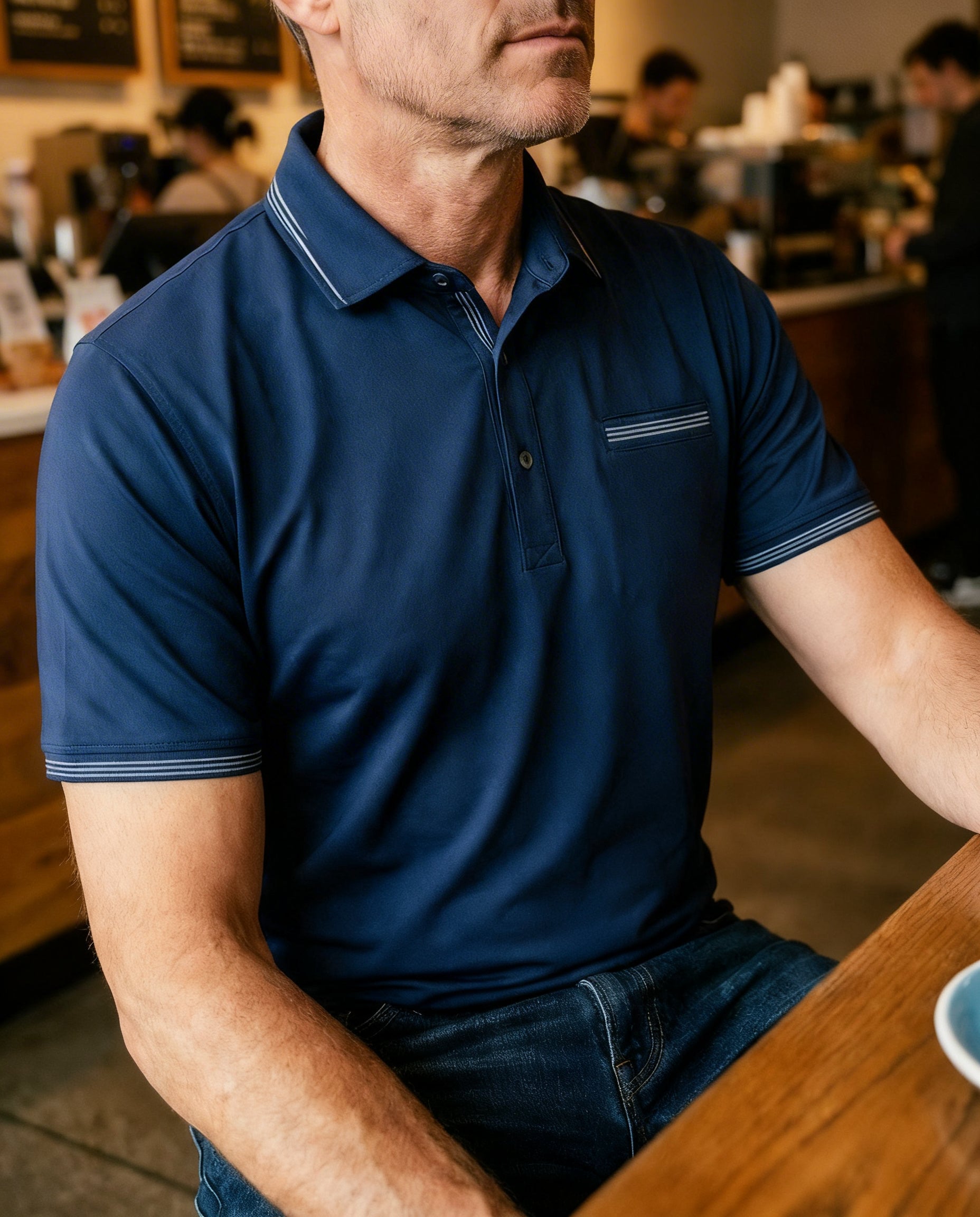 Marcello snap polo.