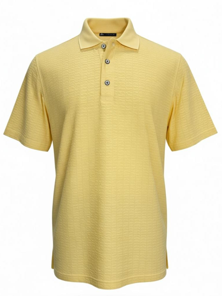 Marcello maize jacquard polo.