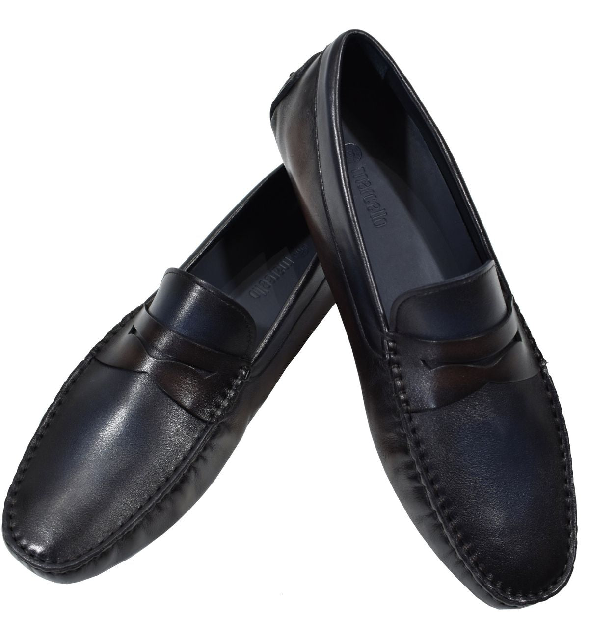 Marcello Burnished Driver Shoe.
