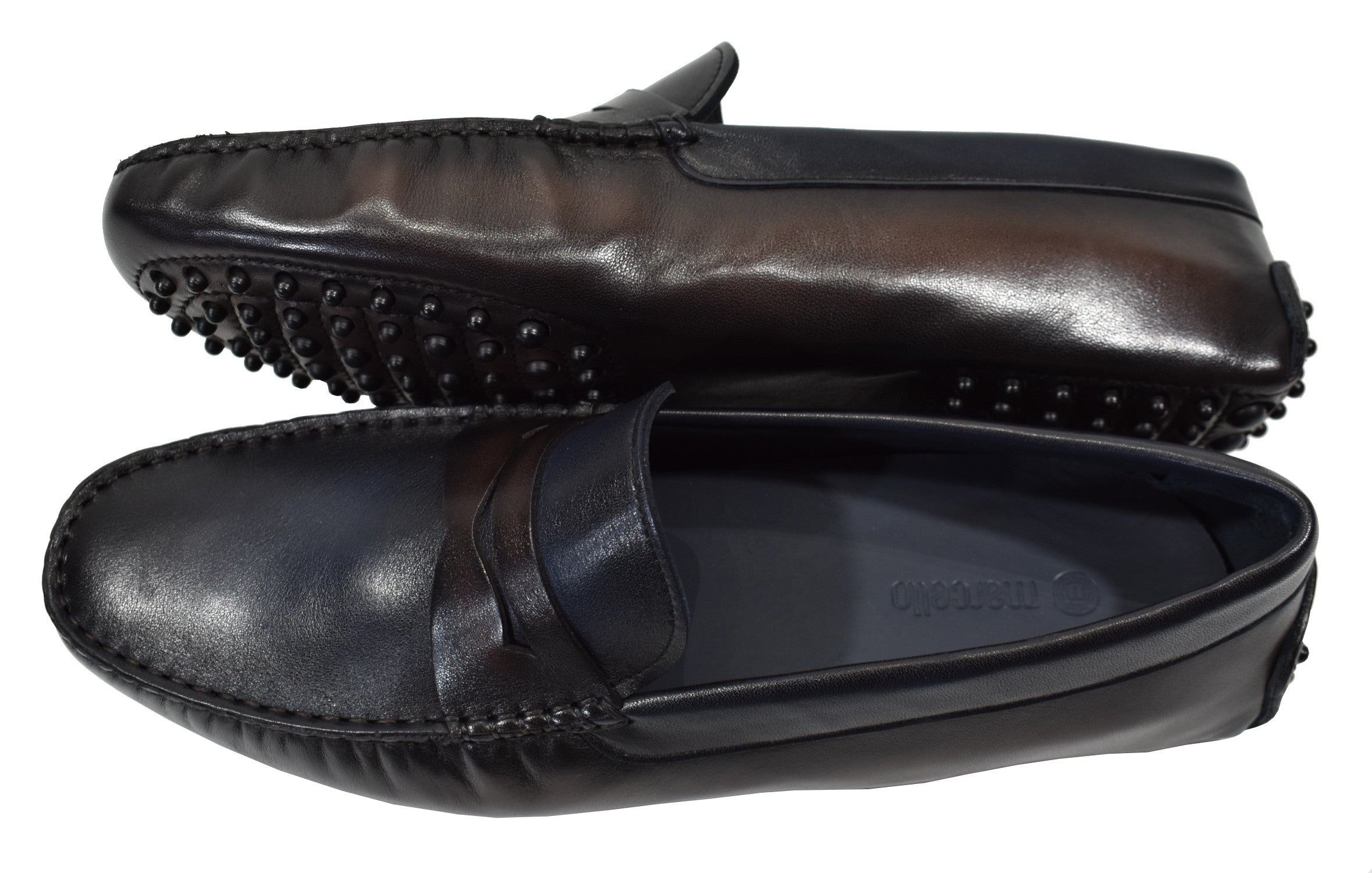 Marcello Burnished Driver Shoe.