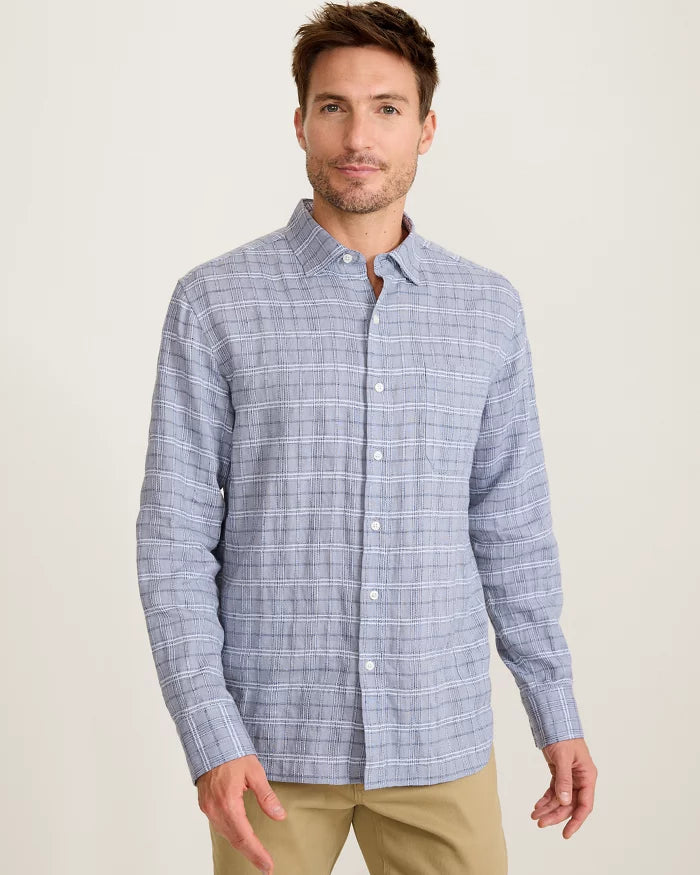 Blue plaid shirt