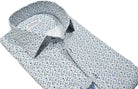 Upgrade your wardrobe with the W021R Pacer Floral Roll Collar. Crafted from extra fine cotton with a luxurious silk-like finish, this shirt is a dream to wear. The Marcello exclusive one-piece roll collar stands elegantly, while the custom matched buttons and trim fabric add a touch of sophistication. Perfect for any occasion.