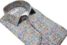 Upgrade your wardrobe with the W023R Dragon Abstract Roll Collar. Crafted from extra fine cotton with a luxurious silk-like finish, this shirt is a dream to wear. The Marcello exclusive one-piece roll collar stands elegantly, while the custom matched buttons and trim fabric add a touch of sophistication. Perfect for any occasion.