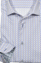 Upgrade your wardrobe with the W026R Multi Tonic Roll Collar. Crafted from extra fine cotton with a luxurious silk-like finish, this shirt is a dream to wear. The Marcello exclusive one-piece roll collar stands elegantly, while the custom matched buttons and trim fabric add a touch of sophistication.