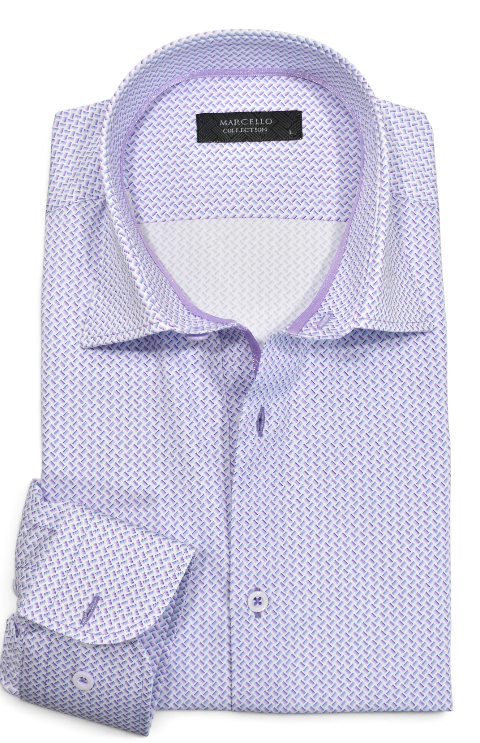 Plum Stream Roll Collar by Marcello