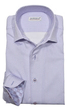 Upgrade your wardrobe with the W028R Plum Stream Roll Collar. Crafted from extra fine cotton with a luxurious silk-like finish, this shirt is a dream to wear. The Marcello exclusive one-piece roll collar stands elegantly, while the custom matched buttons and trim fabric add a touch of sophistication.