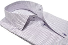 Upgrade your wardrobe with the W030R Lilac Montana Roll Collar. Crafted from extra fine cotton with a luxurious silk-like finish, this shirt is a dream to wear. The Marcello exclusive one-piece roll collar stands elegantly, while the custom matched buttons and trim fabric add a touch of sophistication.