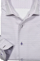 Upgrade your wardrobe with the W030R Lilac Montana Roll Collar. Crafted from extra fine cotton with a luxurious silk-like finish, this shirt is a dream to wear. The Marcello exclusive one-piece roll collar stands elegantly, while the custom matched buttons and trim fabric add a touch of sophistication.