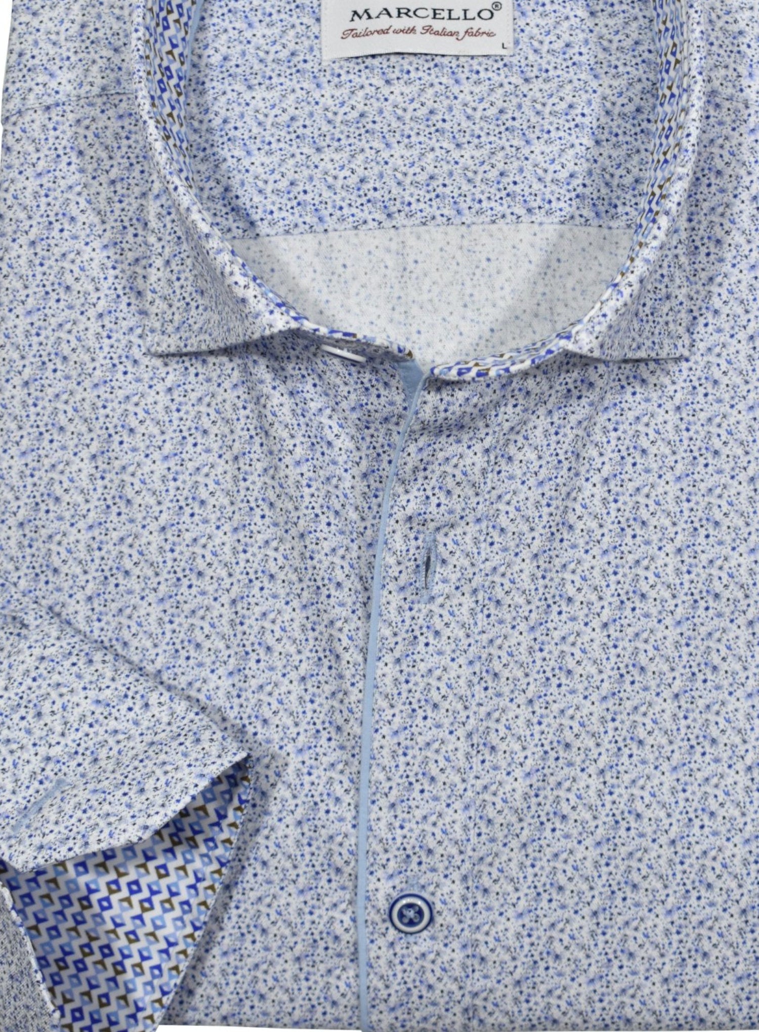 Indulge in luxurious comfort with W050 Ocean Speckle by Marcello Sport.