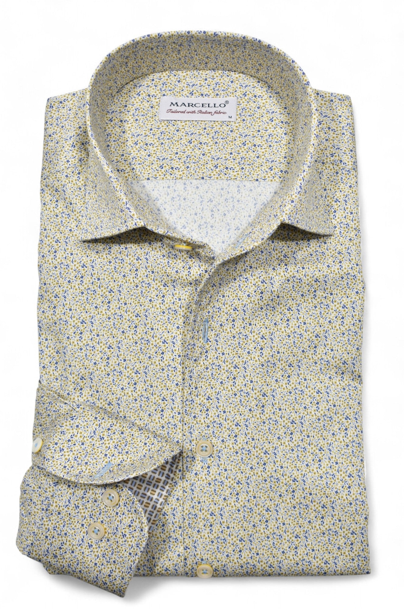 Marcello fine maize floral shirt.