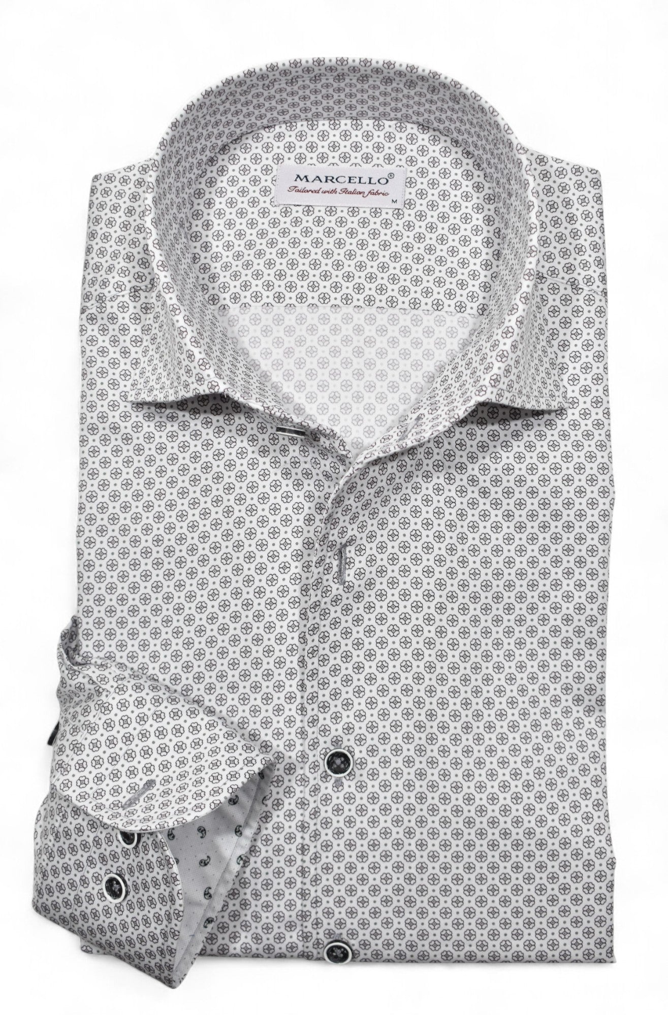 Marcello classic circled medallion shirt.