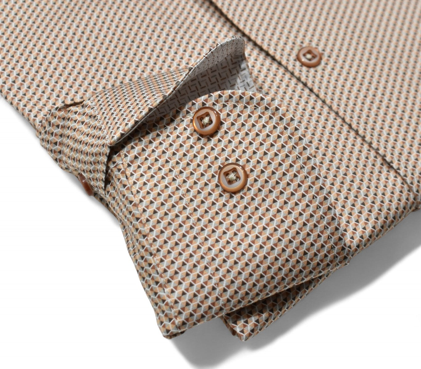 Marcello Earth tone octo print shirt.