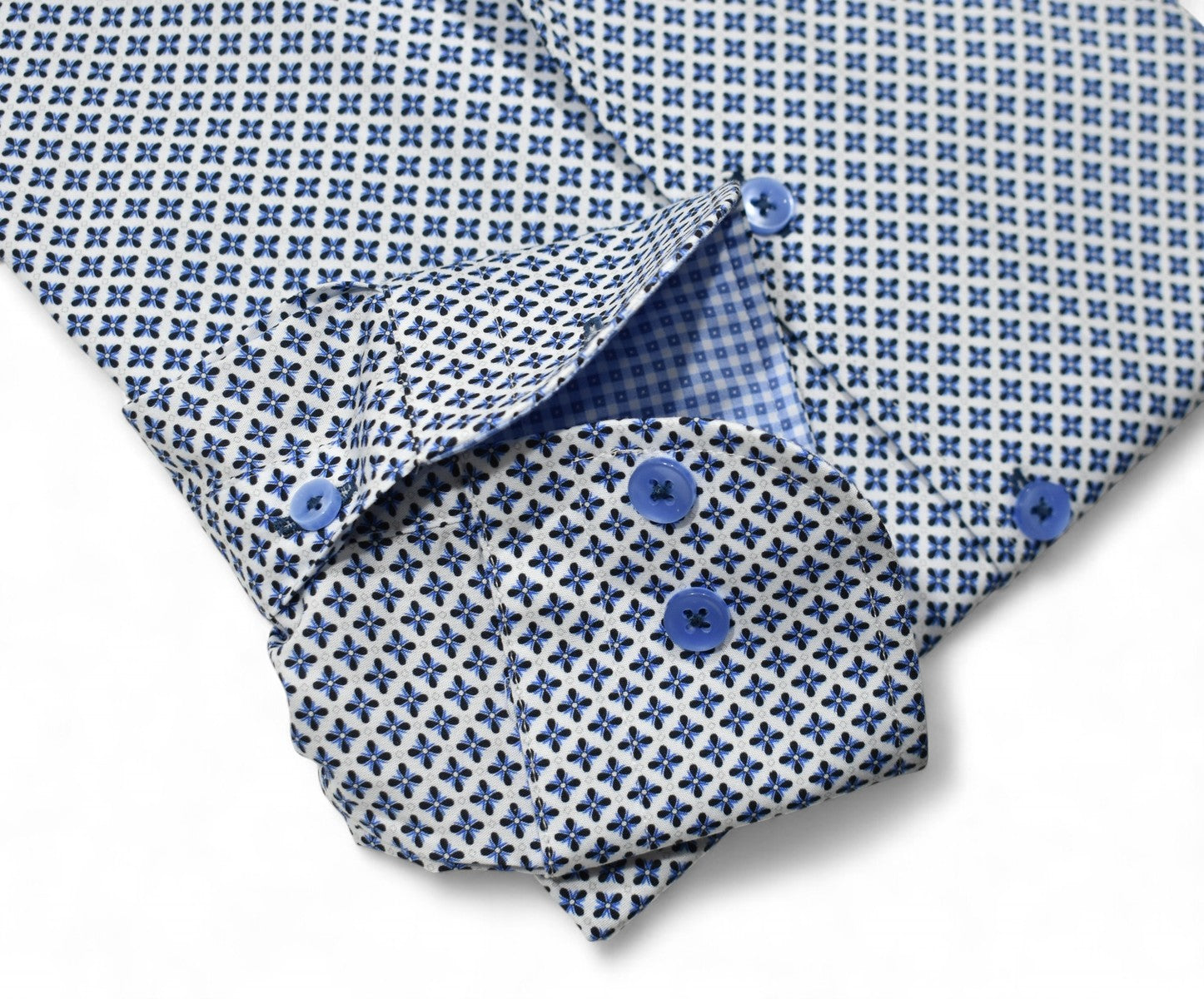 Marcello navy cross medallion shirt.