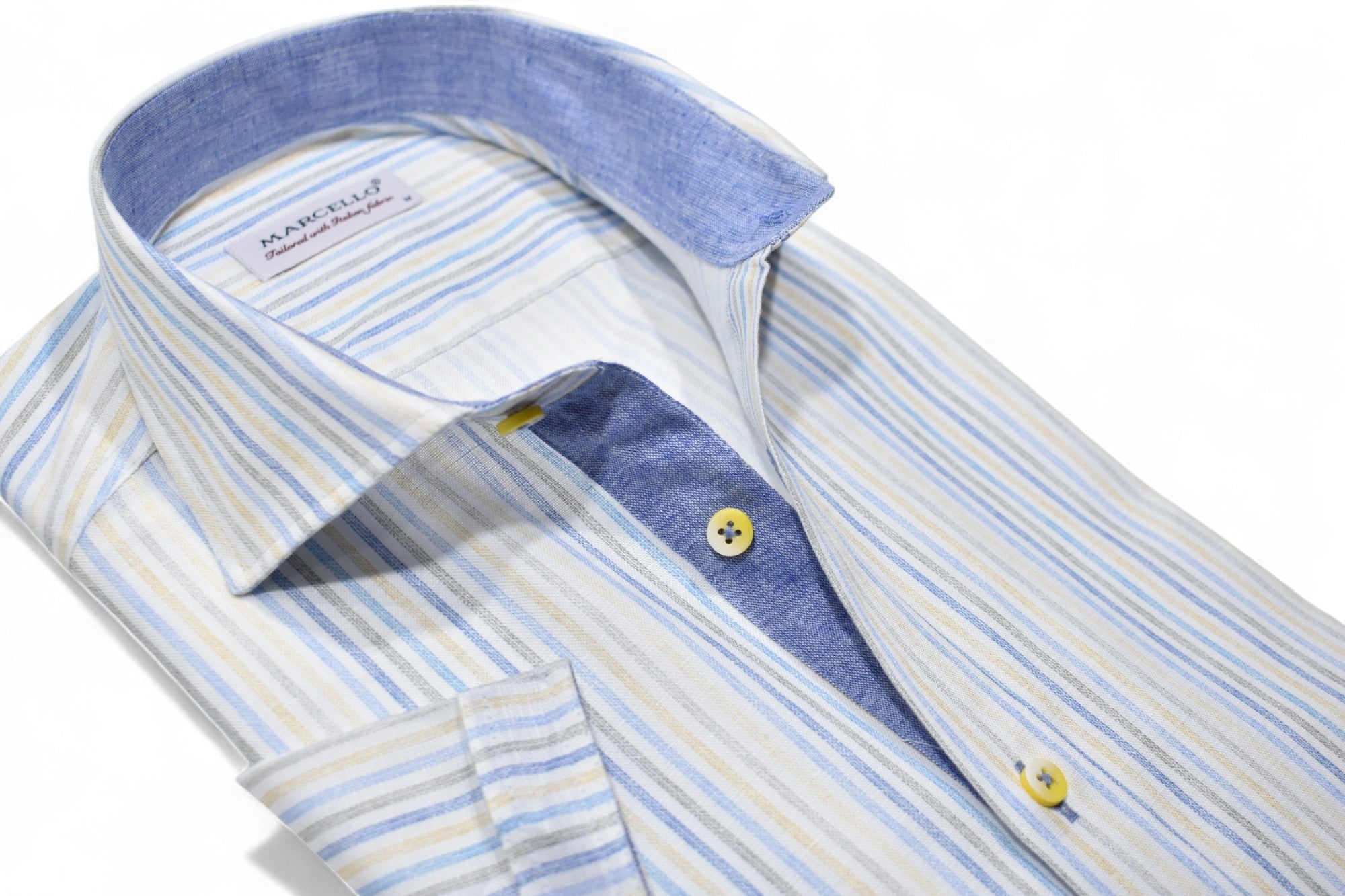 Marcello short sleeve stripe shirt.
