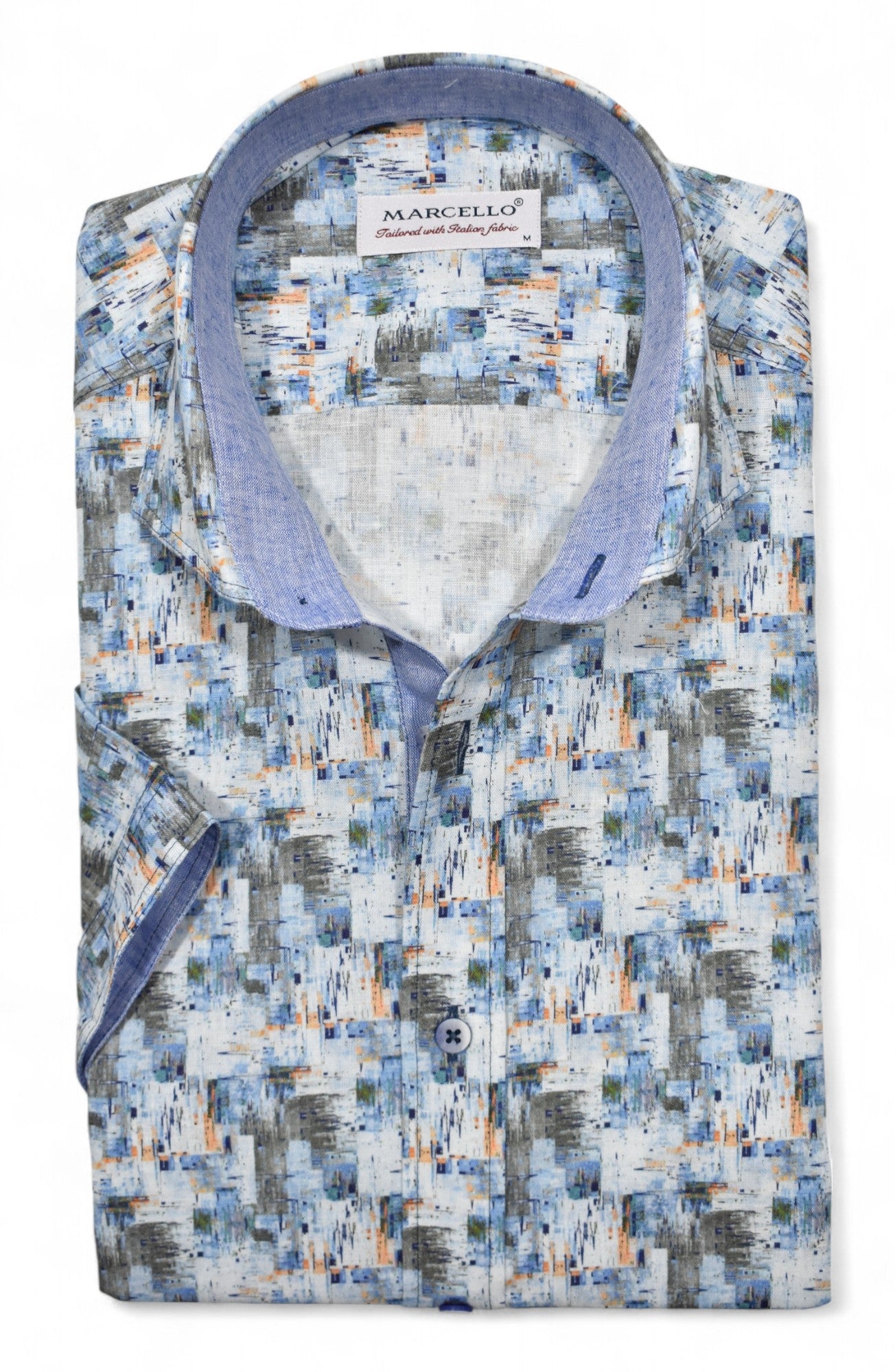 Marcello ocean abstract shirt.