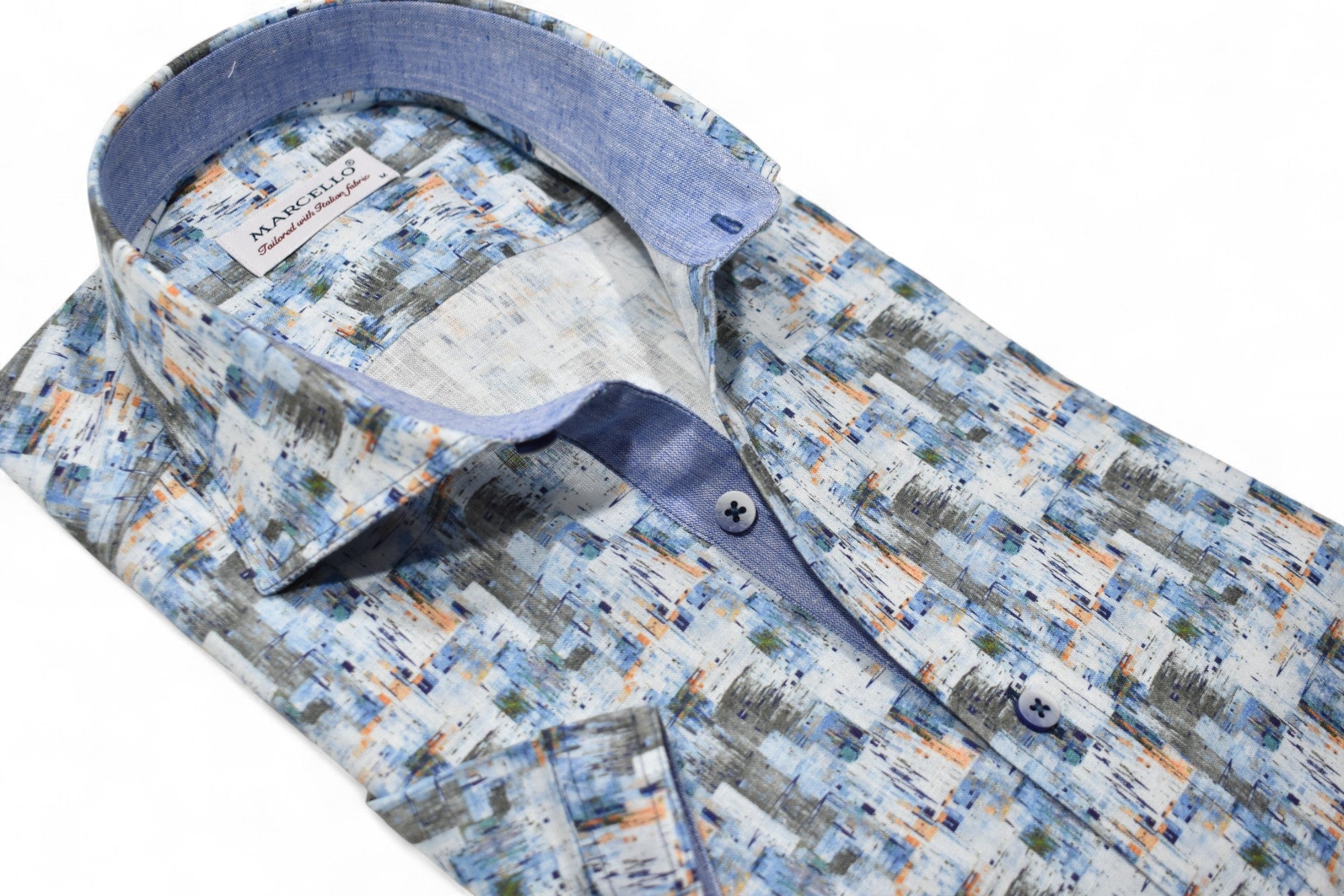 Marcello ocean abstract shirt.