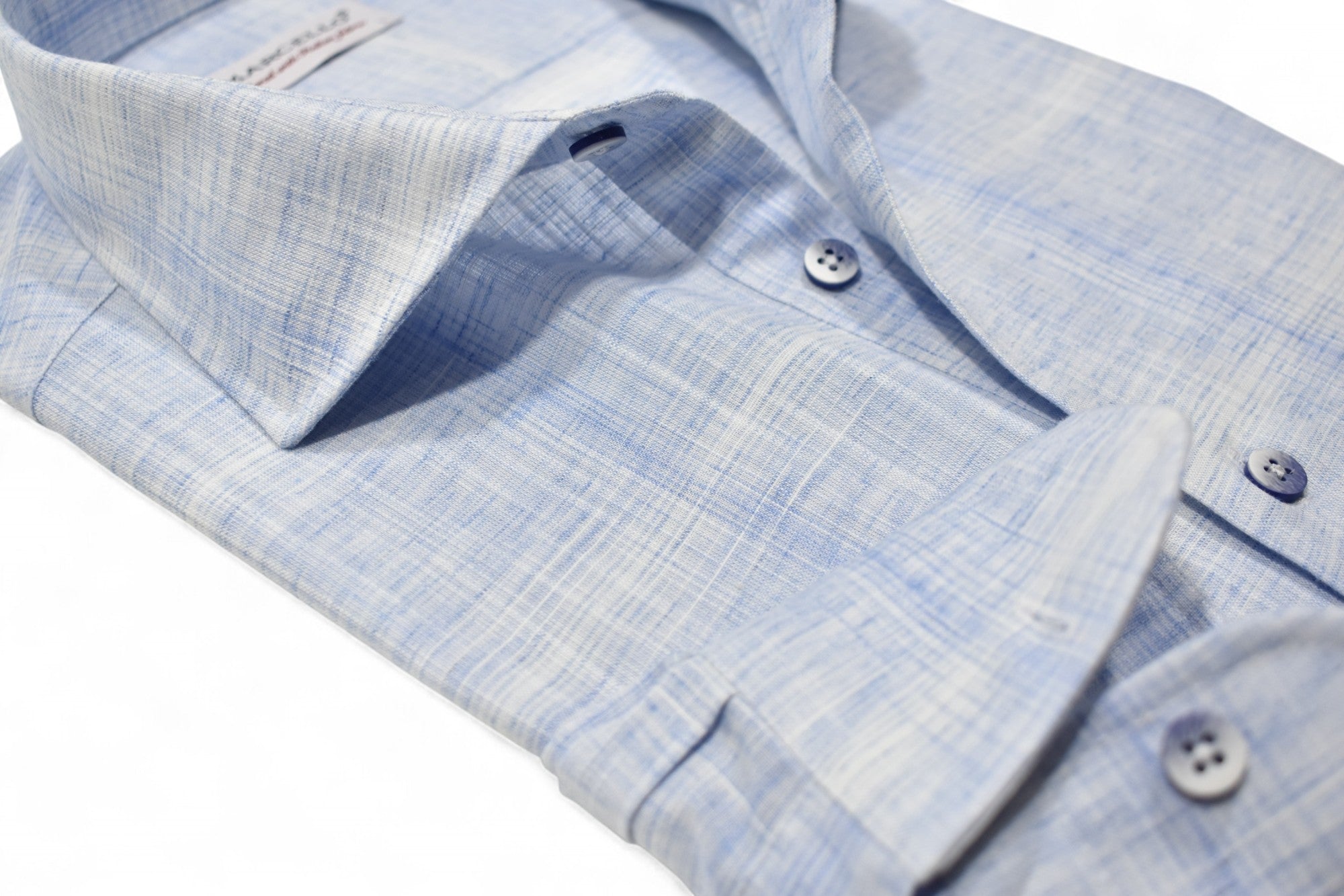 Marcello sky plaid shirt.