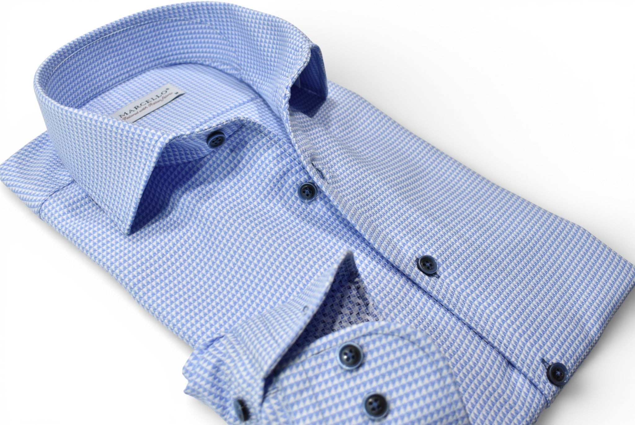 Marcello premium cotton sky blue shirt.