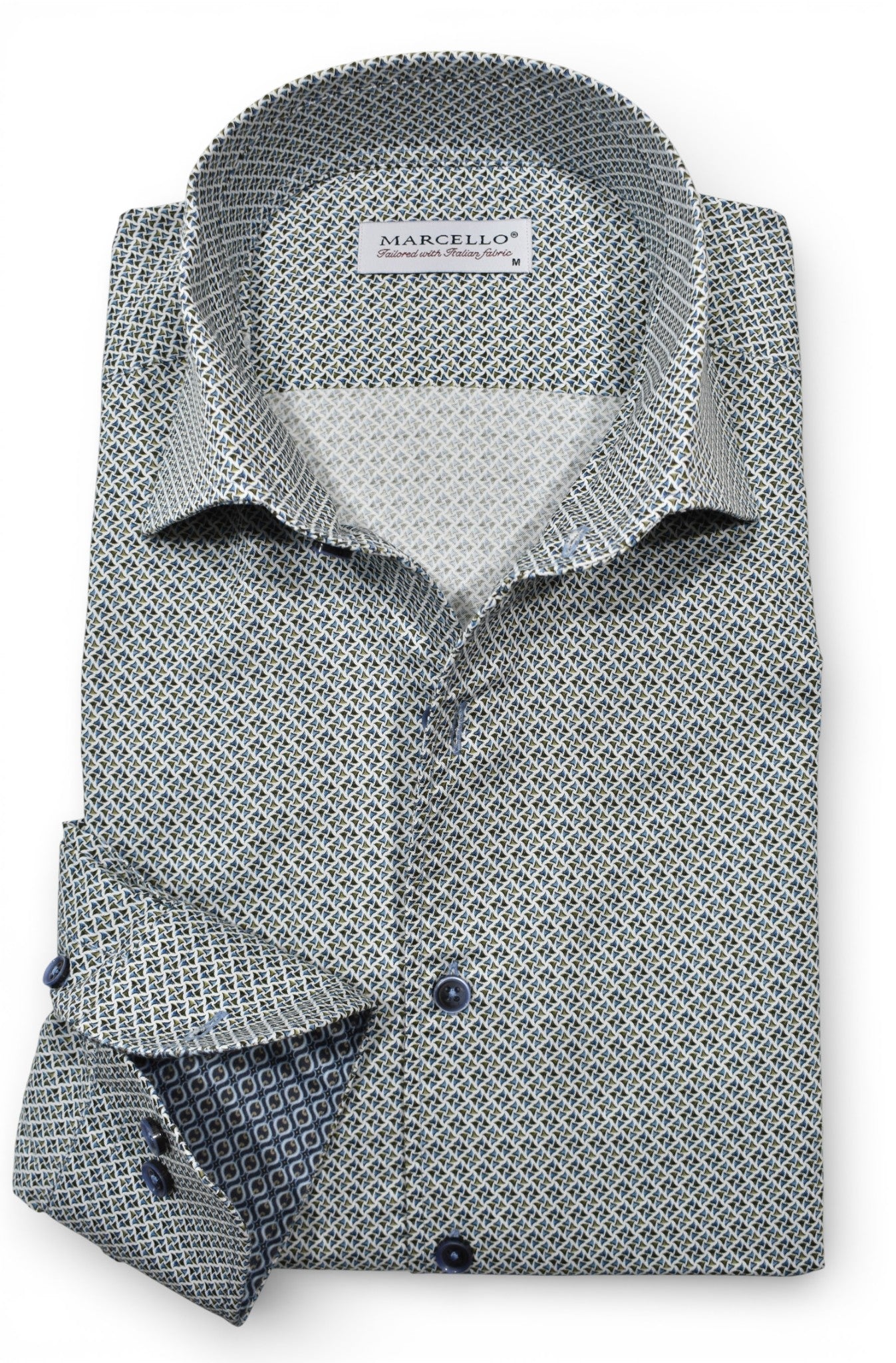 Marcello multi diamond shirt.