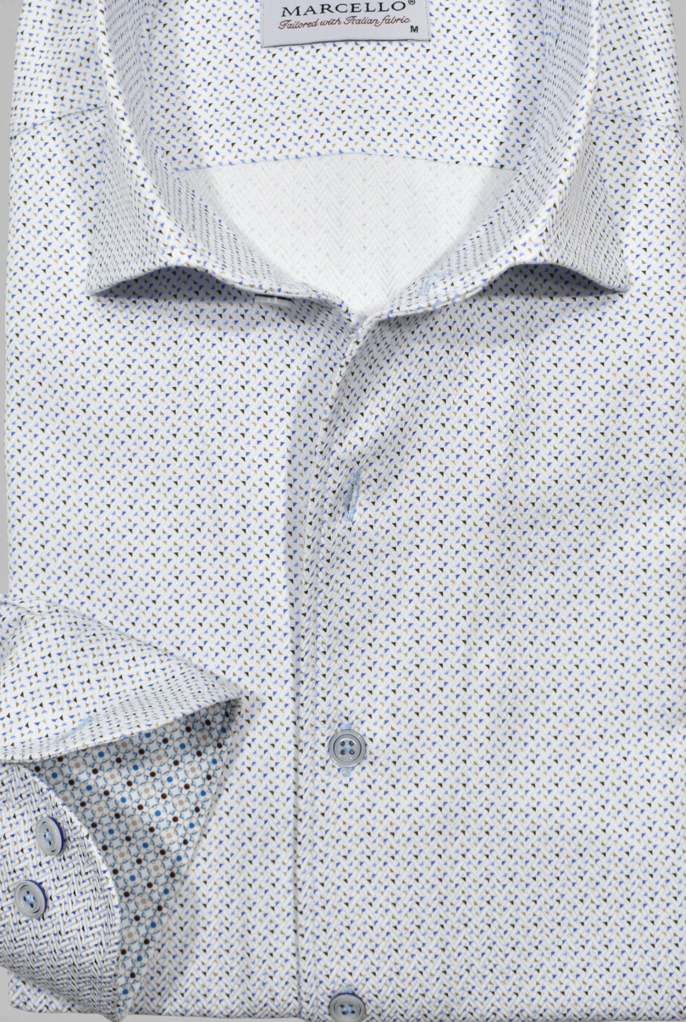 Marcello open star medallion shirt.