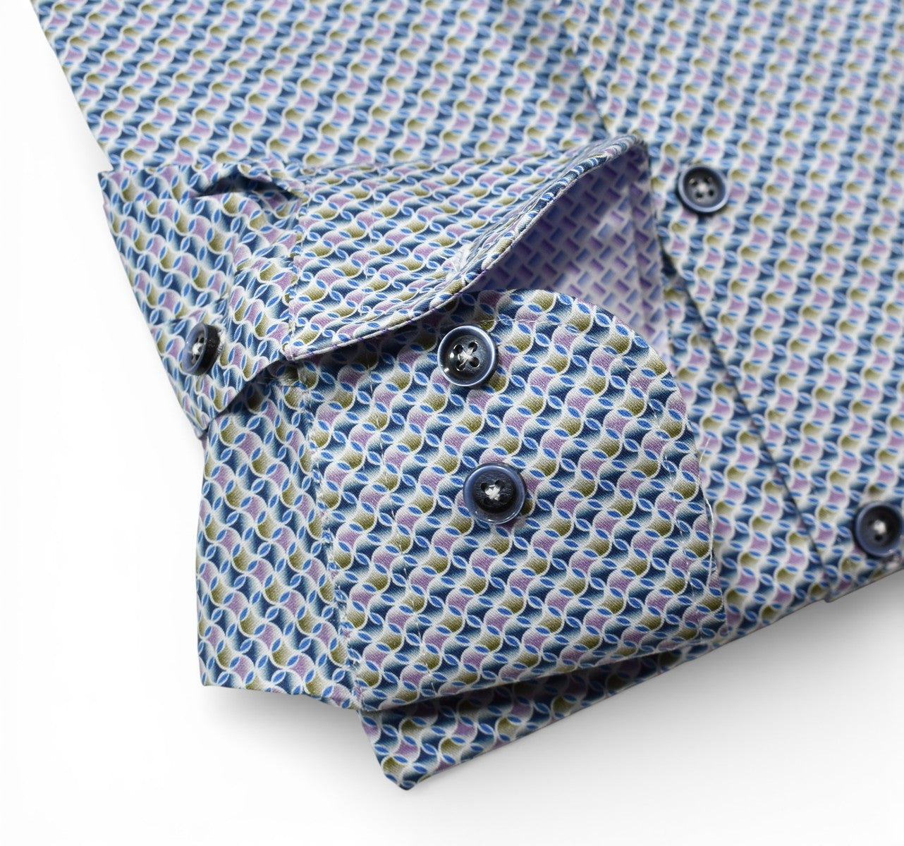 Marcello soft glow diagonal print shirt.
