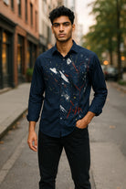Marcello exclusive hand painted collection on rich, soft cotton sateen fabric
