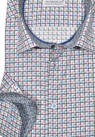 Luxurious cotton fabric, eye-catching open square pattern in beautiful gem hue colors. Elegant style ideal for any event. Soft cotton fabric. Unique multi colored pattern with a hint of fashion. Contrast stitch detailing.