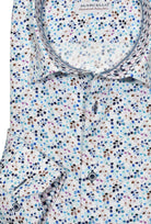 Luxurious cotton fabric, eye-catching open multi color floral pattern in beautiful gem hue colors creates a uniquely outstanding sport shirt. Elegant style ideal for any event. It's the perfect way to add a touch of sophistication to any outfit. Shirt by Marcello.