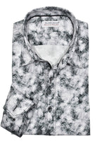 Enhance your contemporary style with the Marcello Slate Paisley. Featuring a unique mix of slate, gray and charcoal tones, and floating white paisleys, this abstract print offers a cool and modern aesthetic.