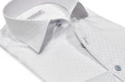 The Marcello one piece roll collar is exclusive and perfection. Pair it with one of the finest tonal fabrics that exudes elegance and you have an image second to none.